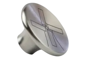 The Windmill dekselknop rvs - L