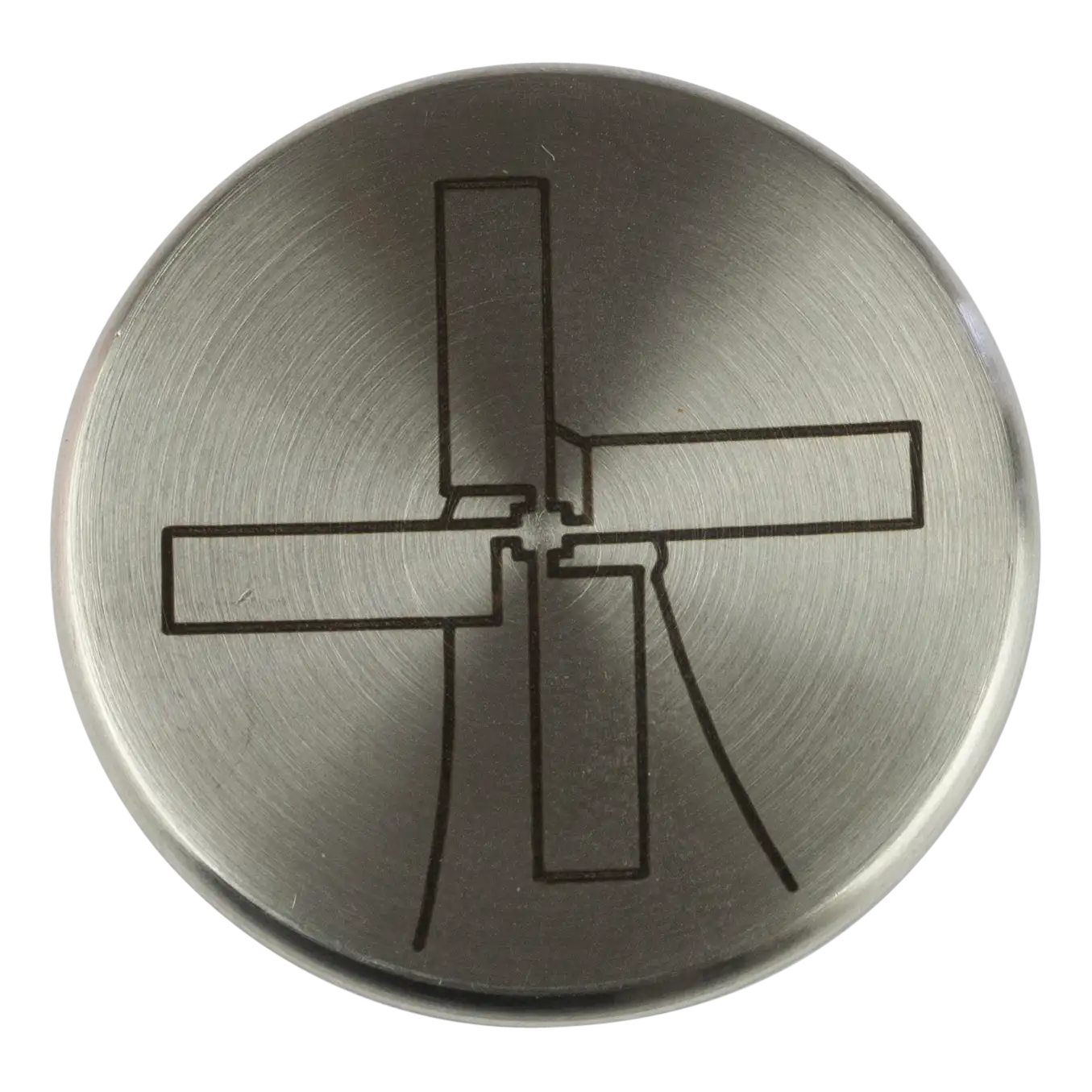 The Windmill dekselknop rvs - L