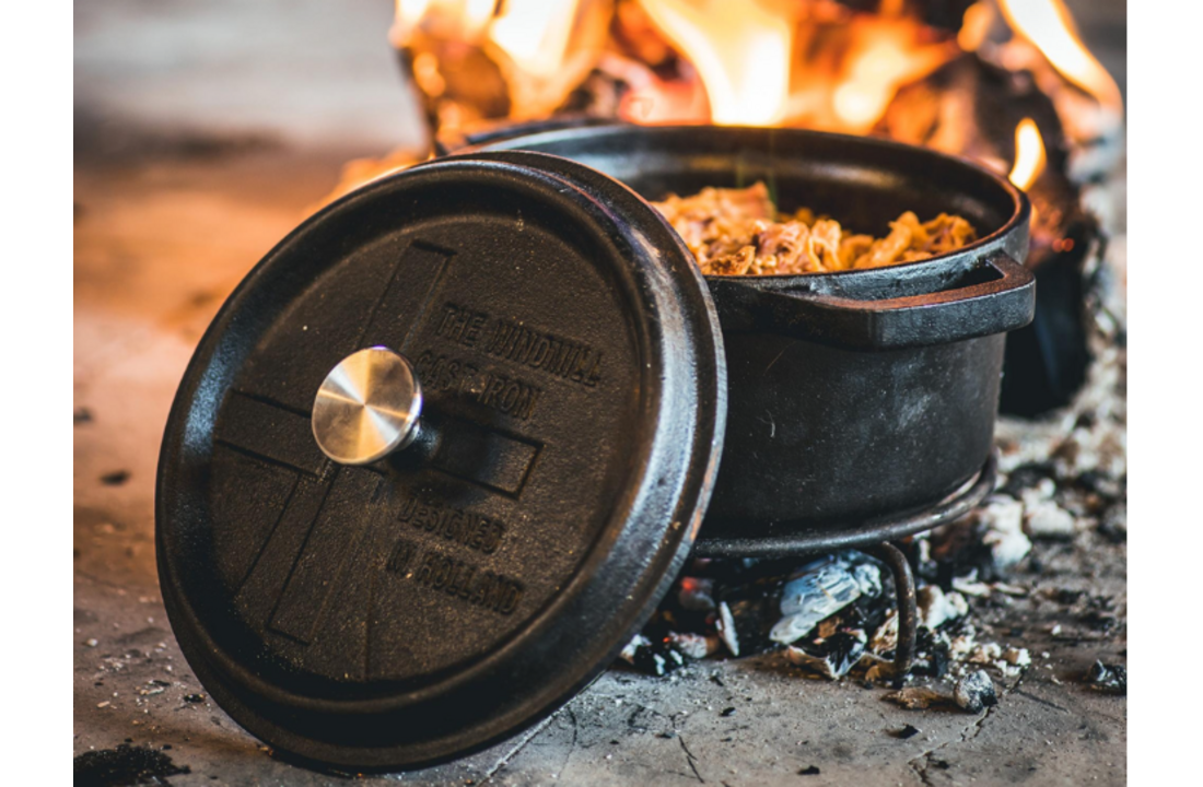 The Windmill dekselknop rvs - L