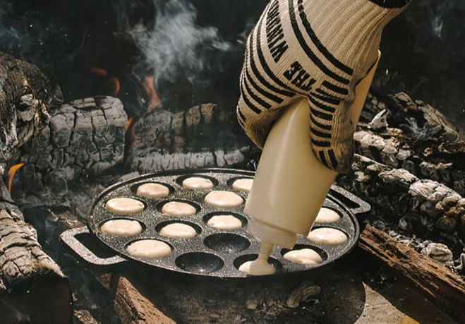 The Windmill gietijzeren poffertjespan