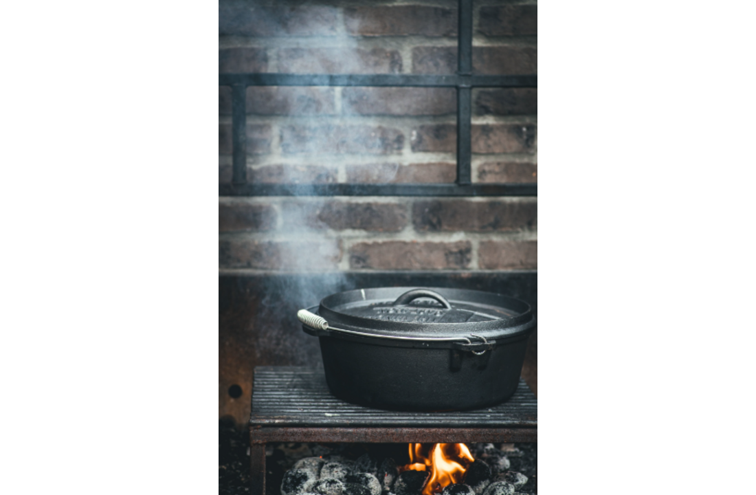 The Windmill gietijzeren Dutch Oven 6qt - zonder pootjes