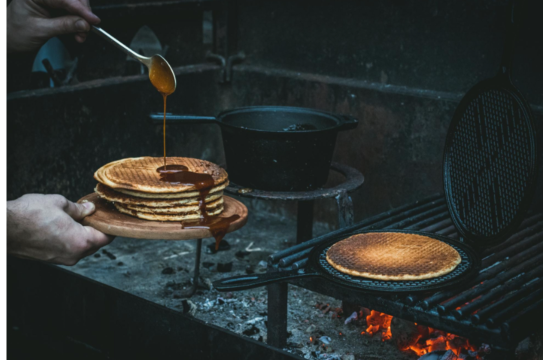 The Windmill gietijzeren stroopwafelmaker
