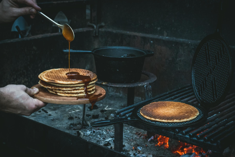 The Windmill gietijzeren stroopwafelmaker