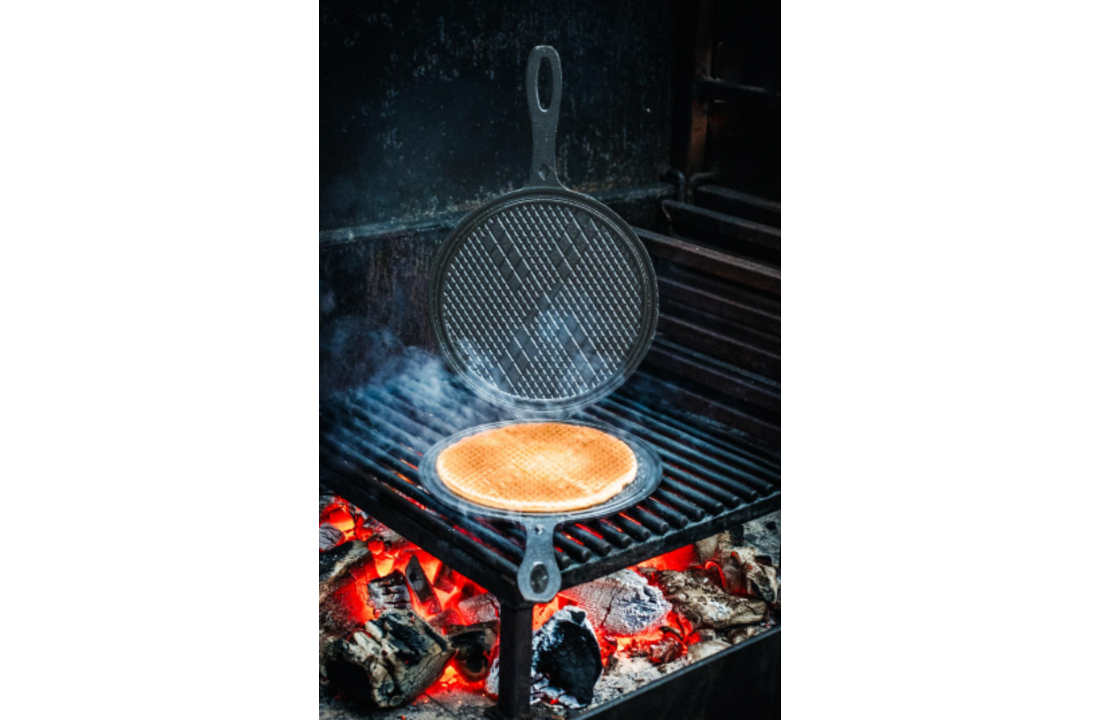 The Windmill gietijzeren stroopwafelmaker