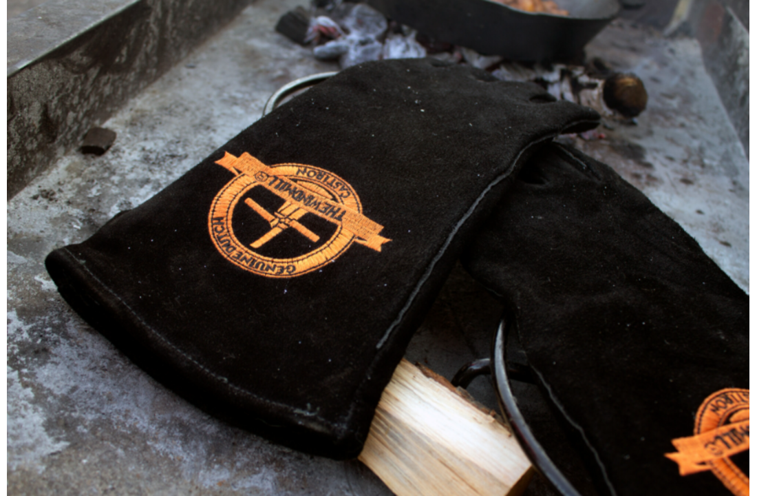 The Windmill leren bbq handschoenen