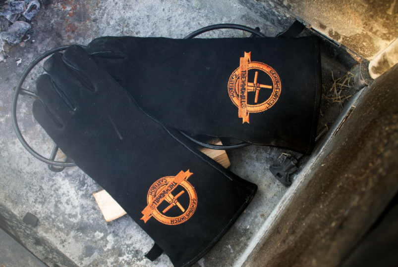 The Windmill leren bbq handschoenen