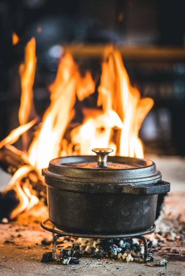 The Windmill gietijzeren trivet