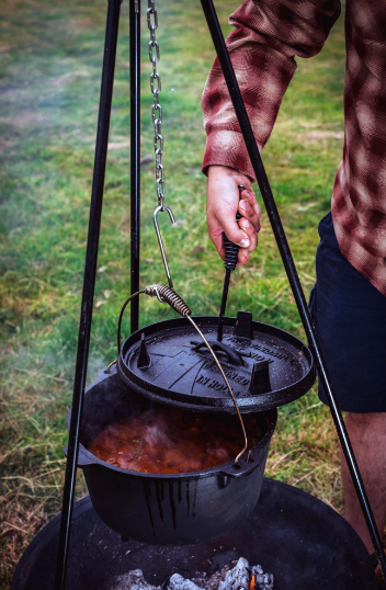 The Windmill gietijzeren Dutch Oven 9qt
