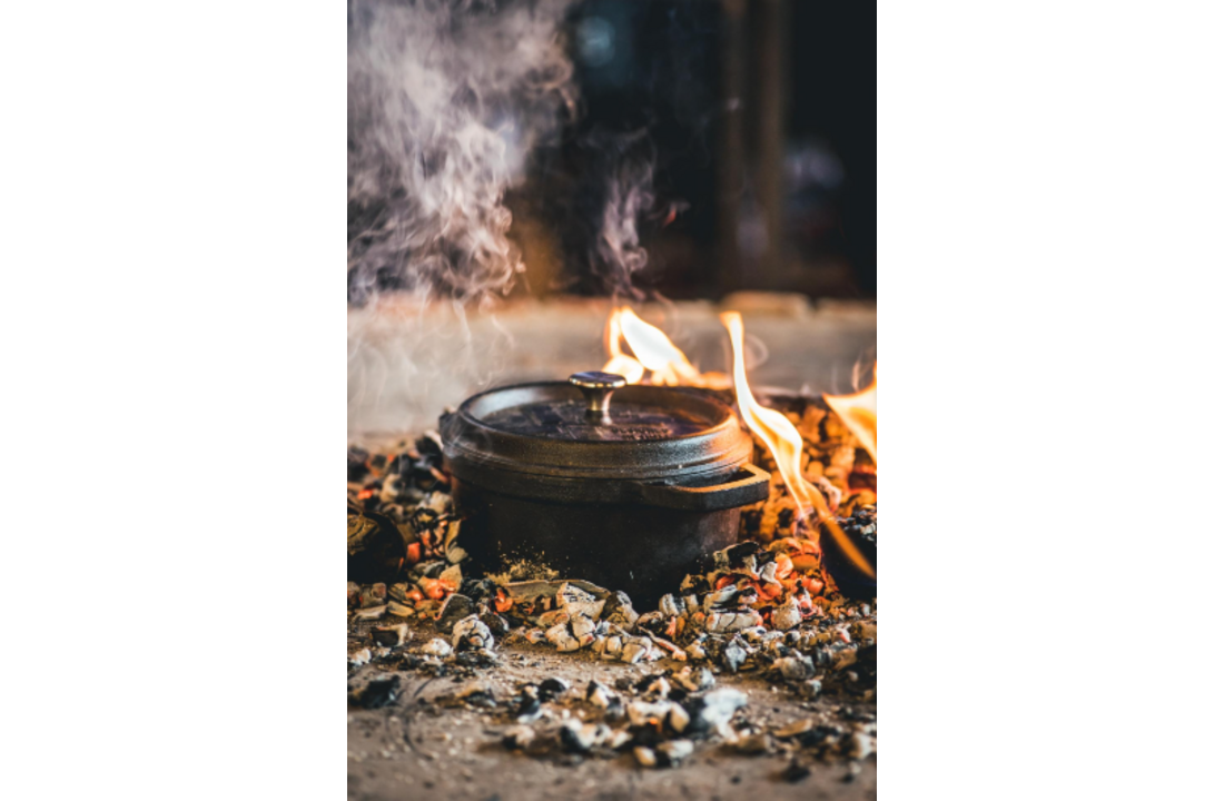 The Windmill gietijzeren bbq pan L