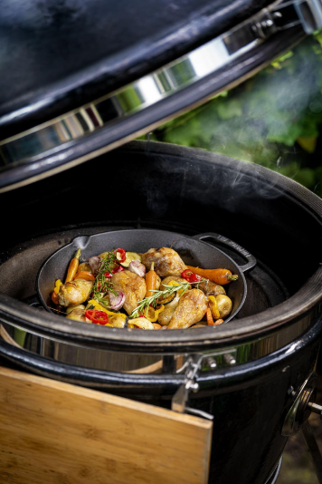 The Windmill gietijzeren skillet 2 handvaten XL