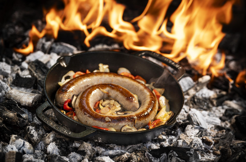 The Windmill gietijzeren skillet 2 handvaten L