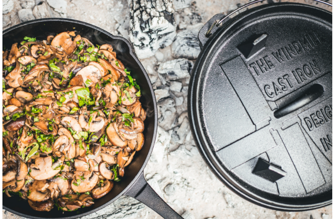 The Windmill gietijzeren skillet XL