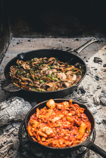 The Windmill gietijzeren skillet M