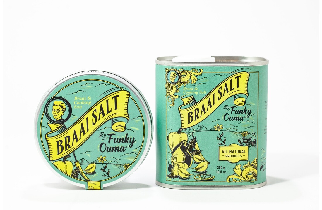 Braai Salt Barbecue Zout Rub Blik – 300 gr of 90 gr