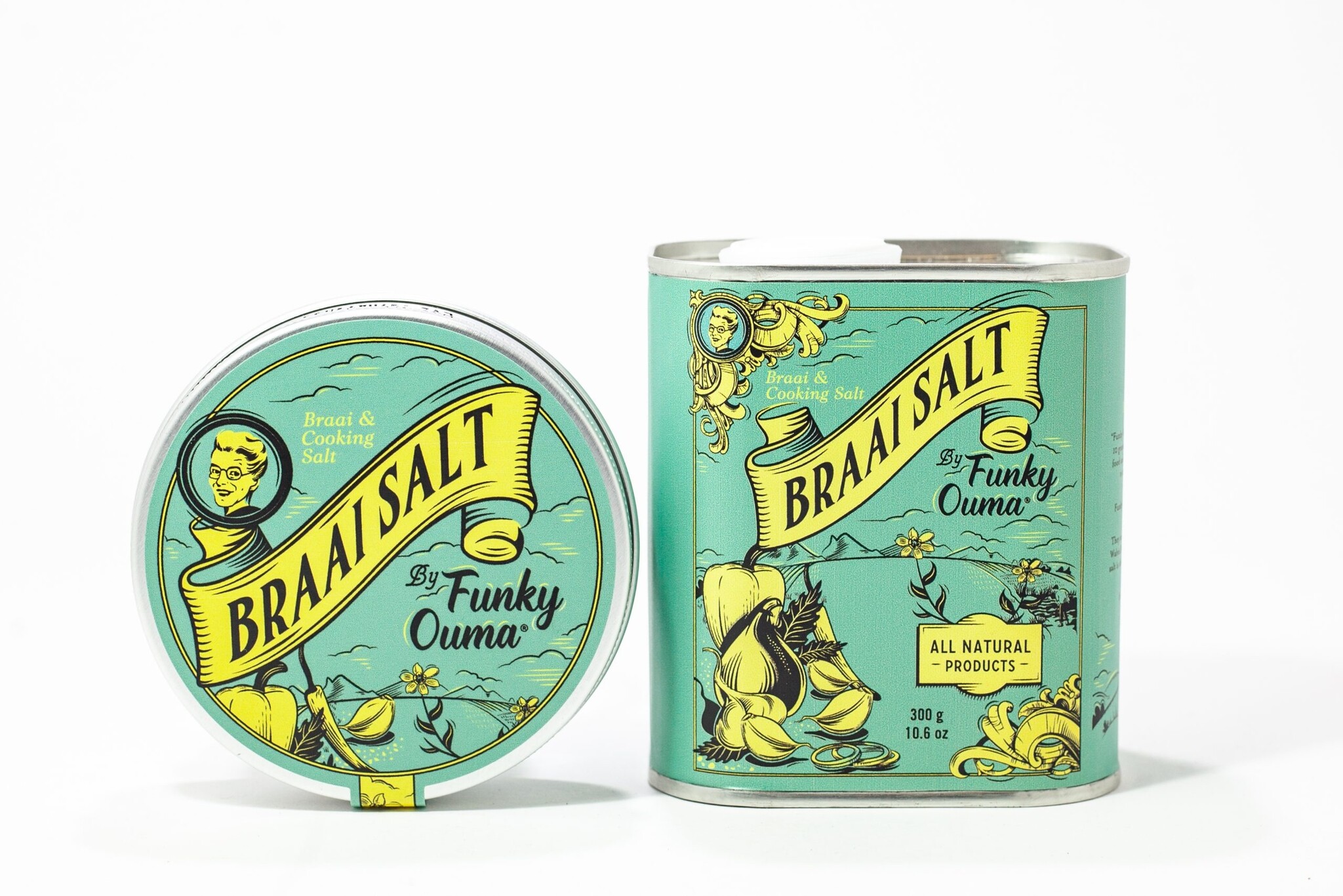 Braai Salt Barbecue Zout Rub Blik – 300 gr of 90 gr