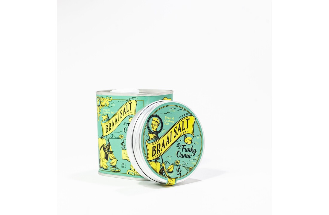 Braai Salt Barbecue Zout Rub Blik – 300 gr of 90 gr