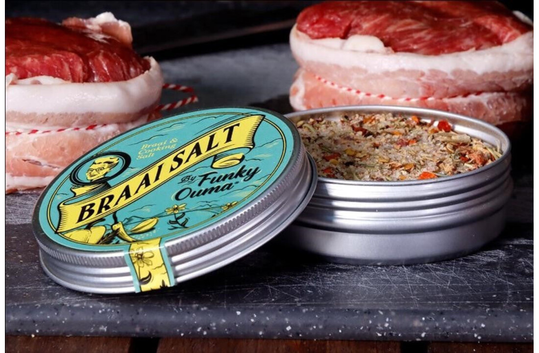 Braai Salt Barbecue Zout Rub Blik – 300 gr of 90 gr