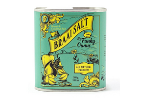 Braai Salt Barbecue Zout Rub Blik – 300 gr of 90 gr