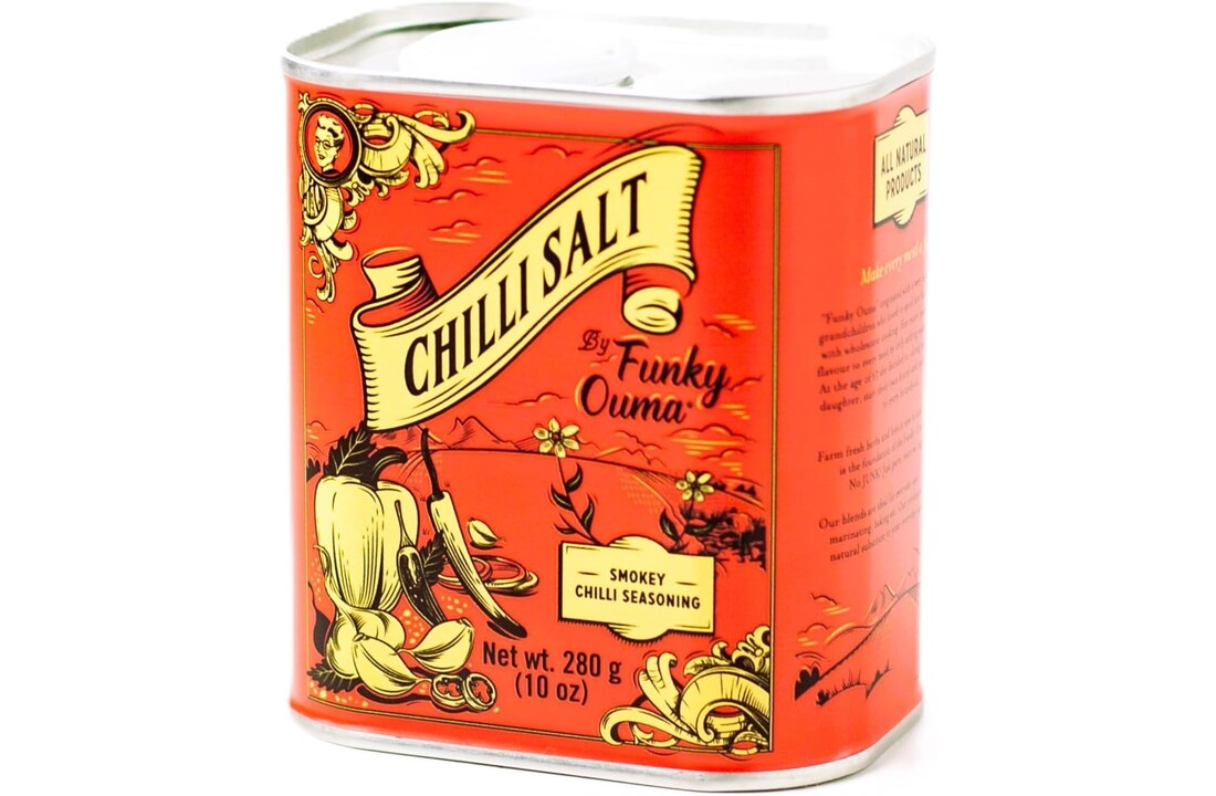 Chili Salt Barbecue Zout Rub blik – 280 gr of 90 gr