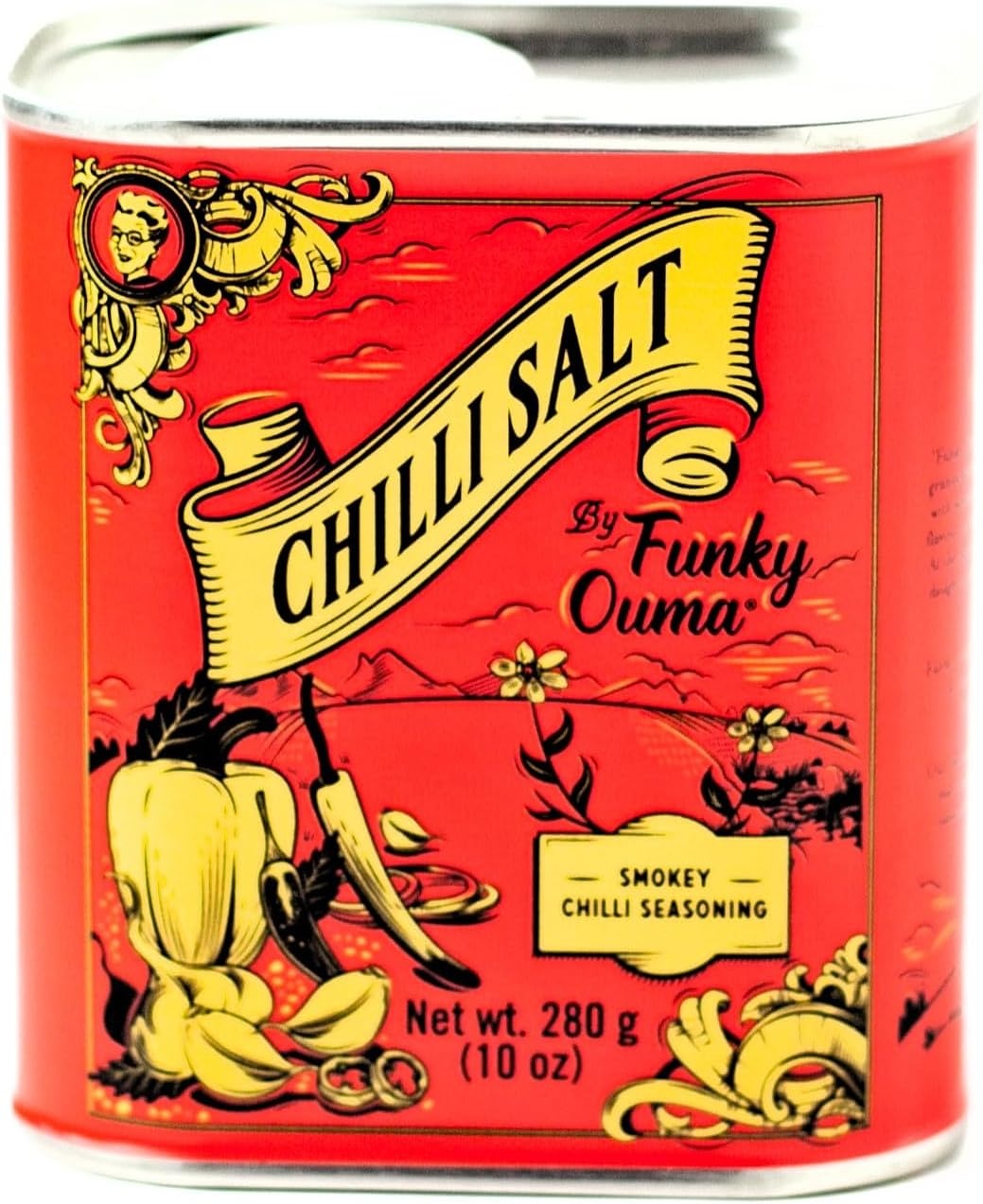 Chili Salt Barbecue Zout Rub blik – 280 gr of 90 gr