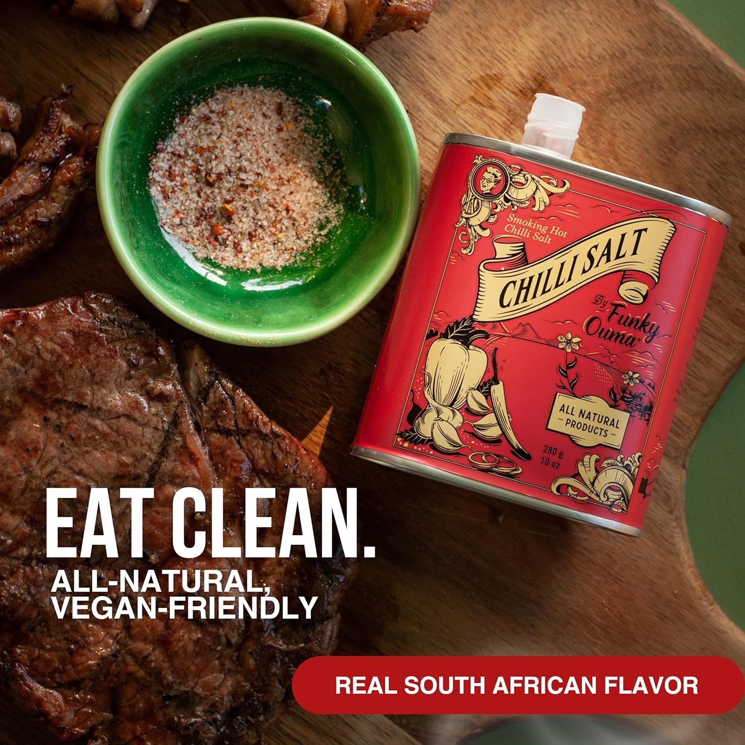 Chili Salt Barbecue Zout Rub blik – 280 gr of 90 gr