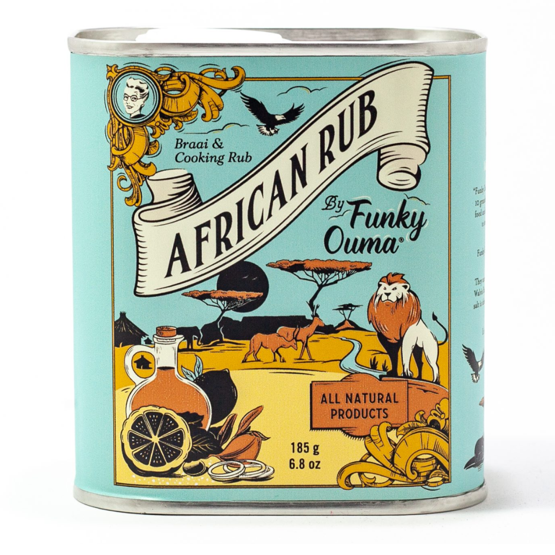African Spice Barbecue Rub Blik - 185 gr of 55 gr