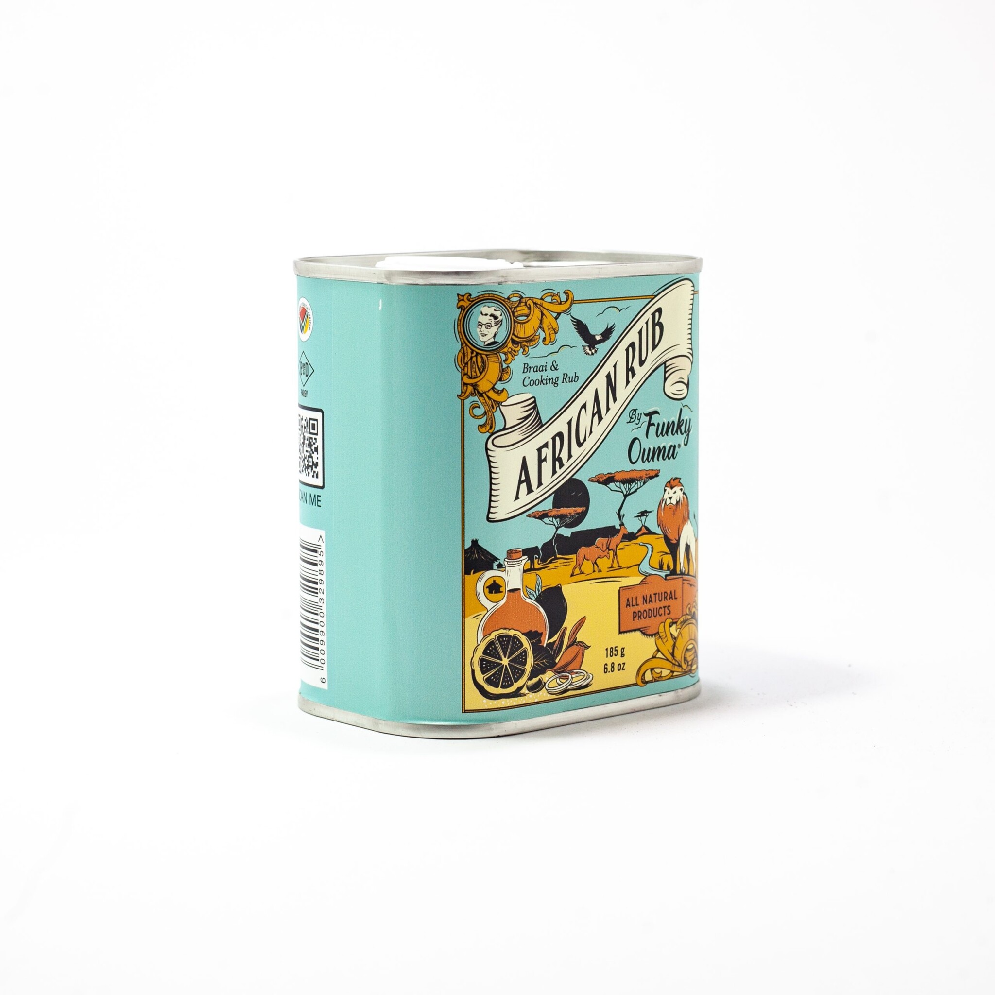 African Spice Barbecue Rub Blik - 185 gr of 55 gr