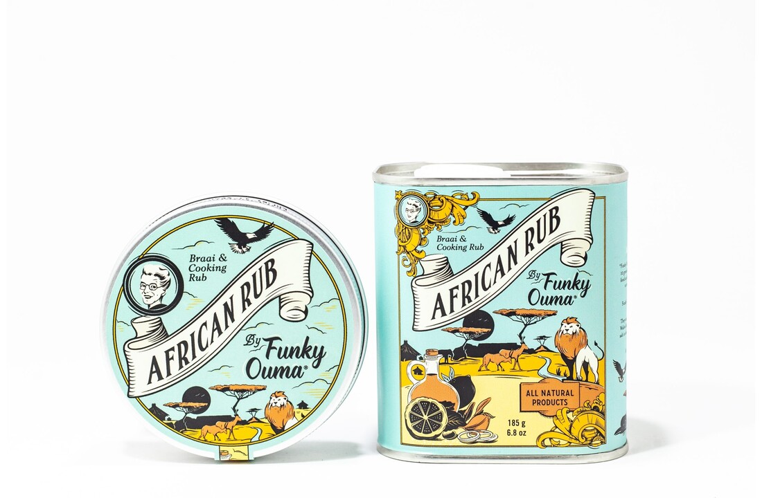 African Spice Barbecue Rub Blik - 185 gr of 55 gr