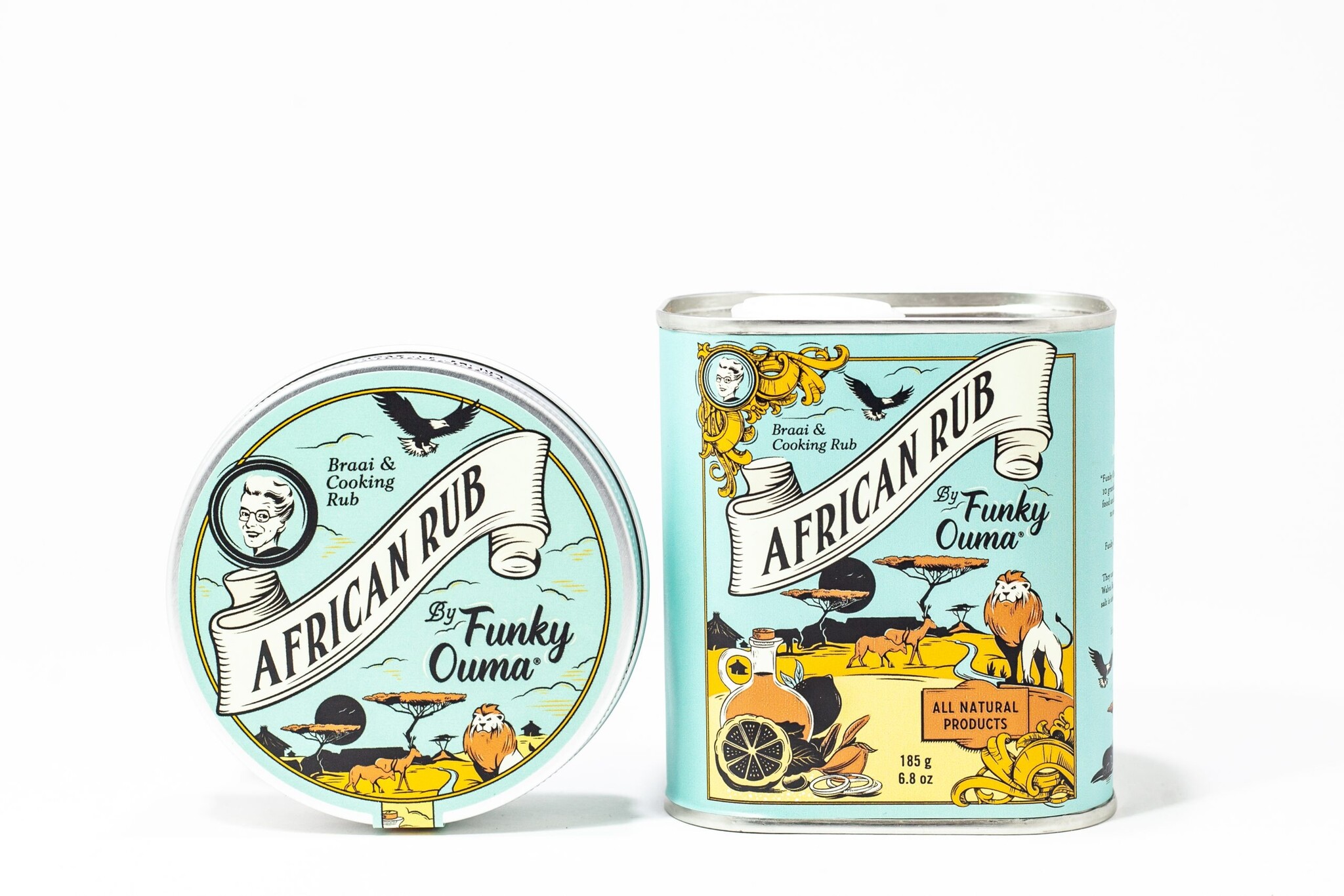 African Spice Barbecue Rub Blik - 185 gr of 55 gr