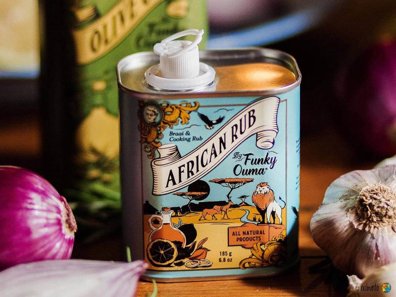 African Spice Barbecue Rub Blik - 185 gr of 55 gr