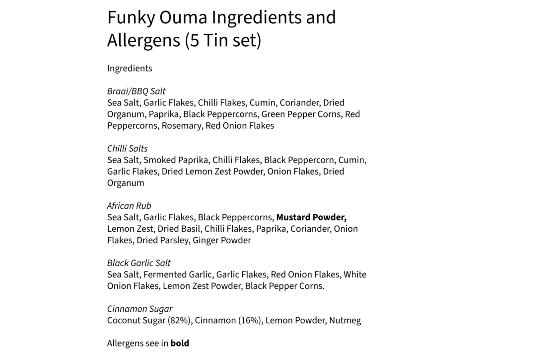 Tiny Taster 5-pack - BBQ Rub Test Set - Travel Size