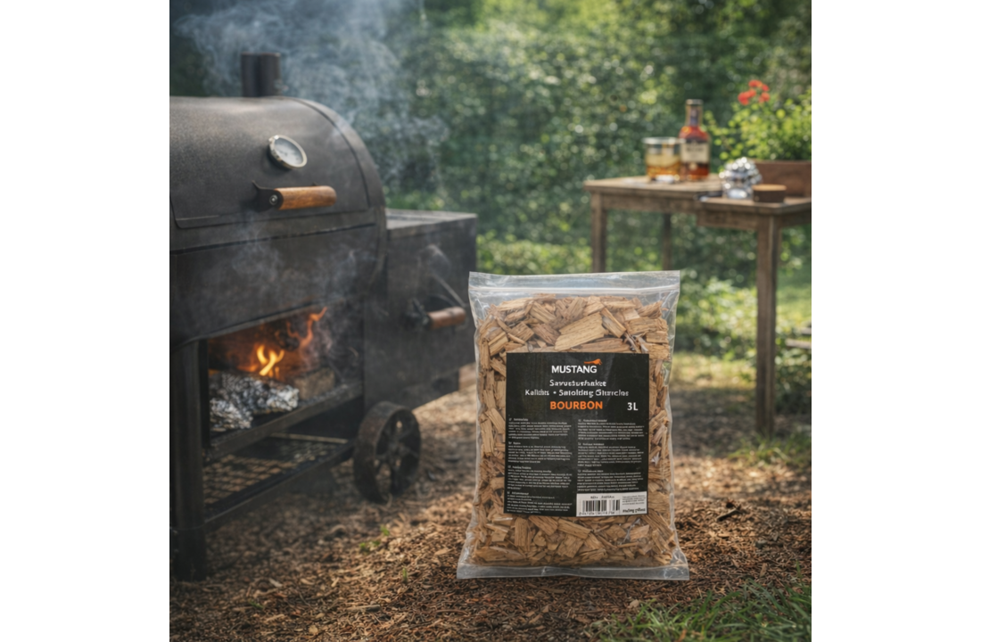 Mustang Rookchips Bourbon Eiken 3 L - Barbecue