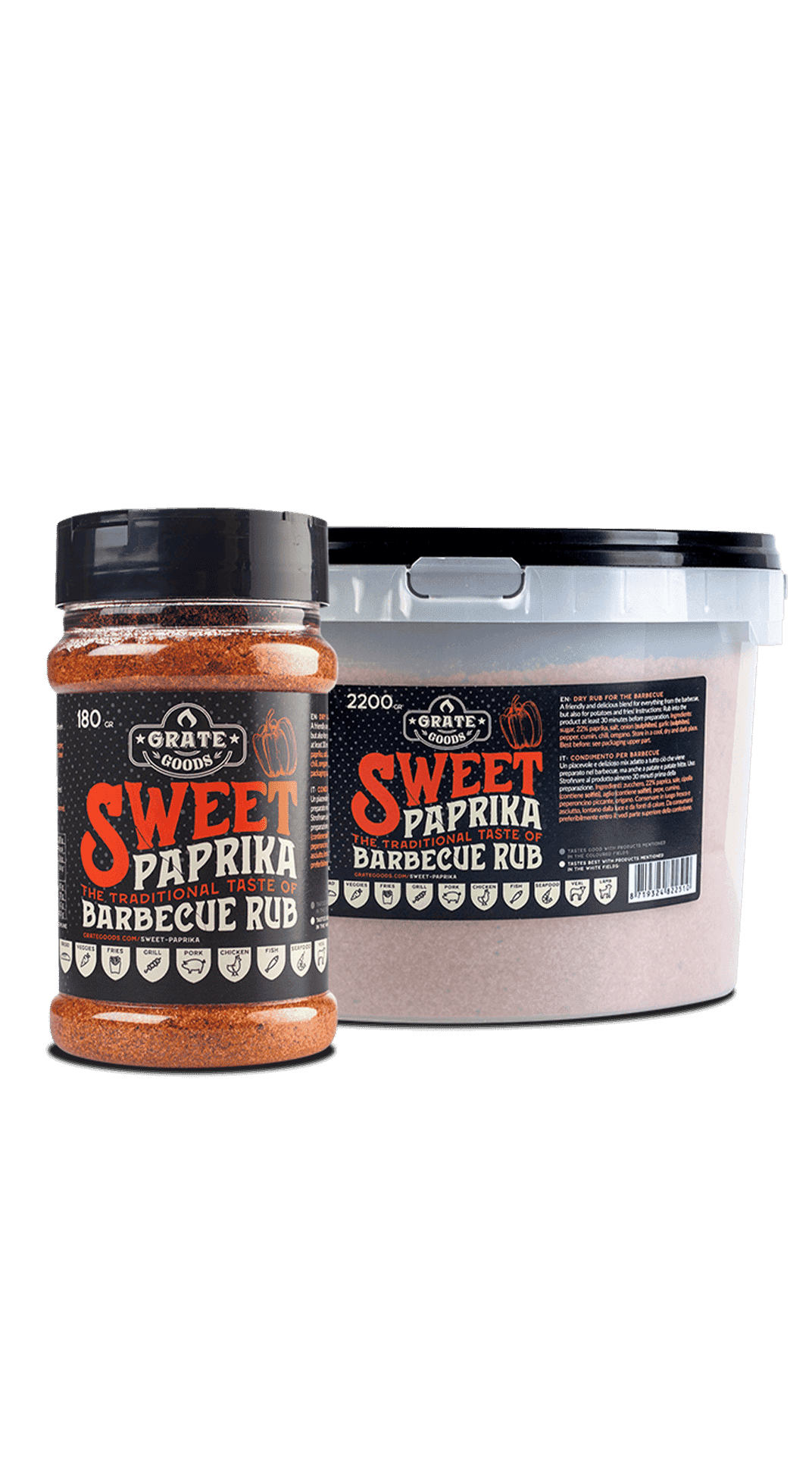Grate Goods - Sweet Paprika Premium BBQ Rub