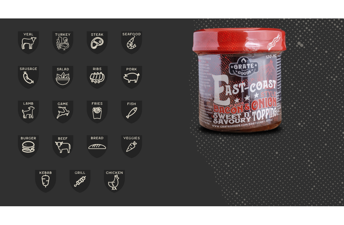 Grate Goods - East Coast Bacon & Onion Topping