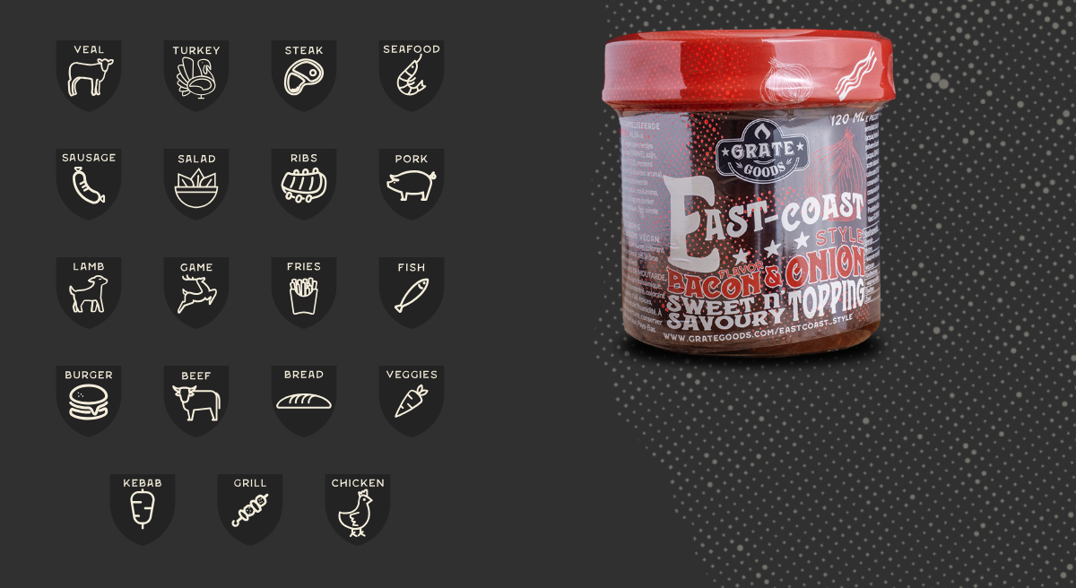 Grate Goods - East Coast Bacon & Onion Topping