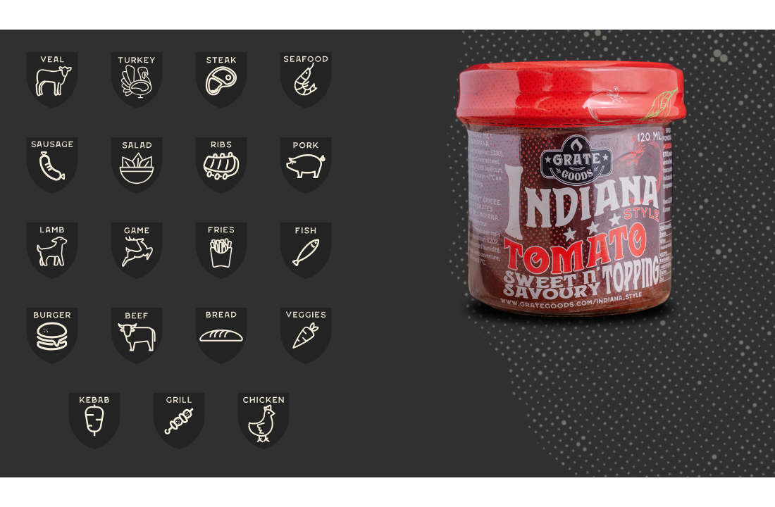 Grate Goods - Indiana tomato Topping