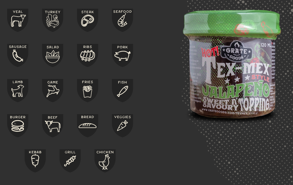 Grate Goods - Tex-mex jalapeño topping