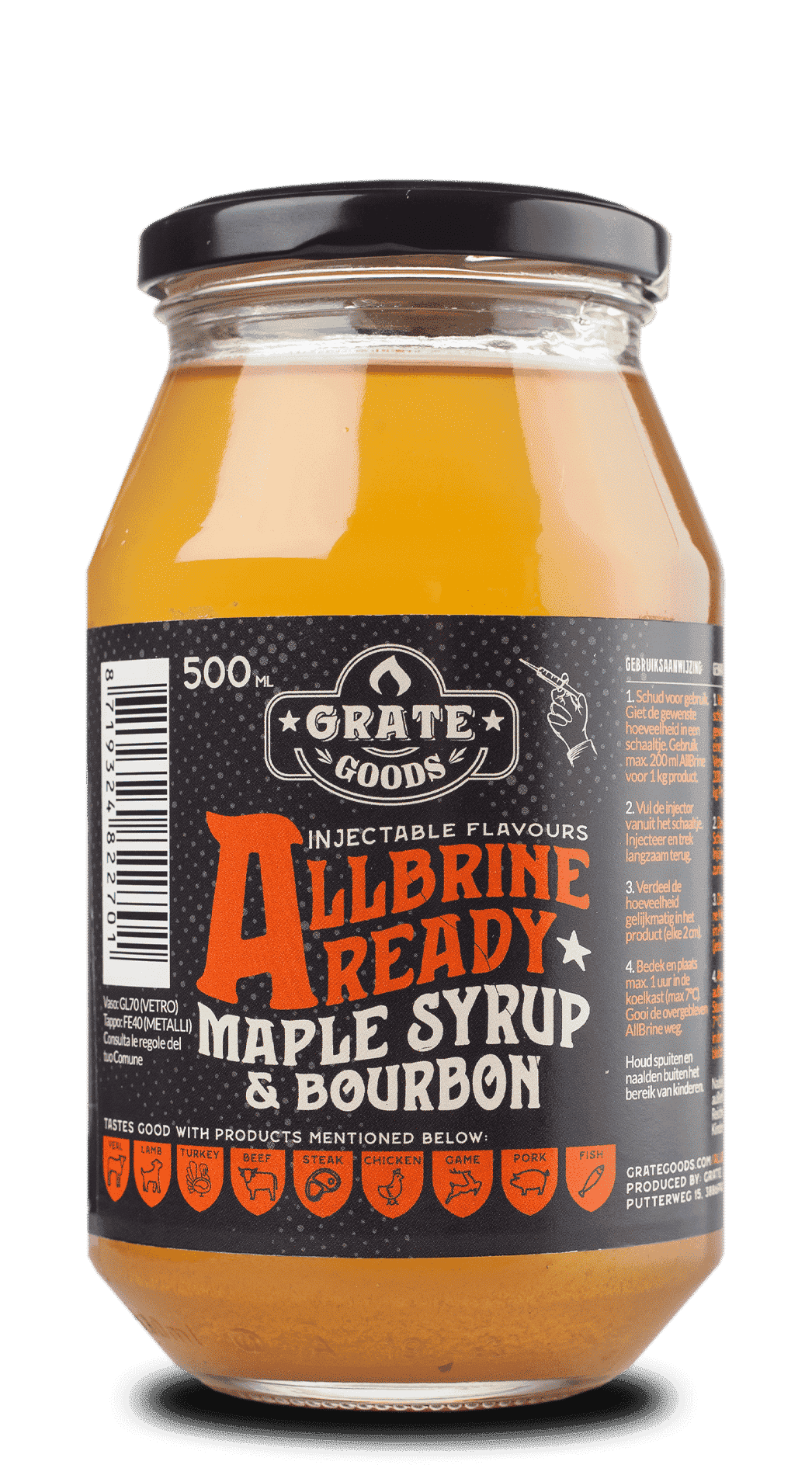 Grate Goods Allbrine Ready – Maple Syrup & Bourbon