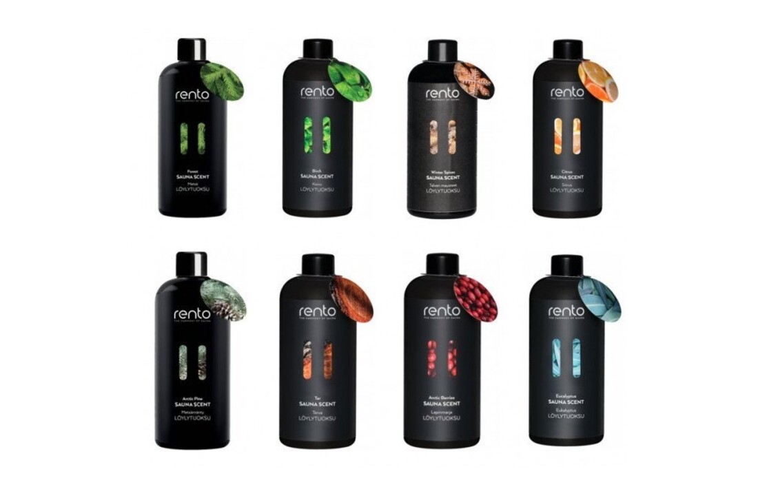 Cadeau set Sauna emmer zwart bamboe thermometer