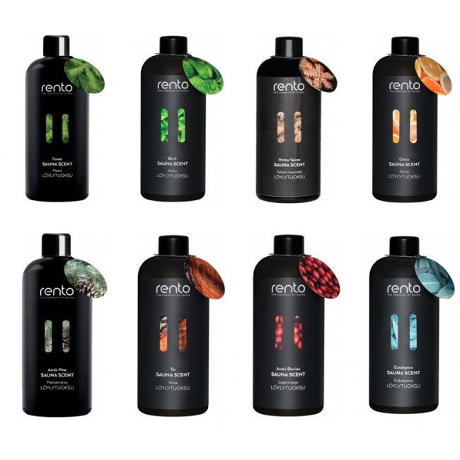 Cadeau set Sauna emmer zwart bamboe thermometer