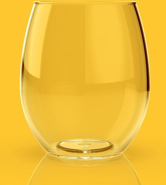 HappyGlass Tik Tucker Drinkglas - Set van 2 Kunststof Glazen 400 ml