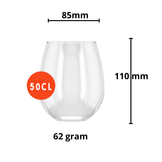 HappyGlass Til Tucker Drinkglas - Set van 2 Kunststof Glazen 500 ml