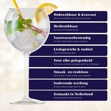 HappyGlass Miss Liza Gin Tonic Glas - Set van 2 Kunststof Glazen  630 ml