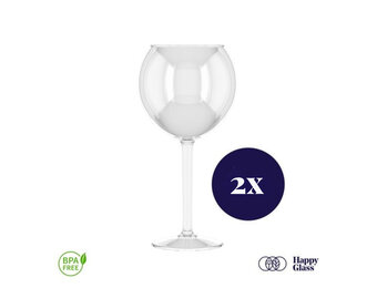 HappyGlass Miss Liza Gin Tonic Glas - Set van 2 Kunststof Glazen  630 ml