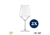 Happy Glass Lady Abigail Wijnglas - Set van 2 Kunststof Glazen 470ml