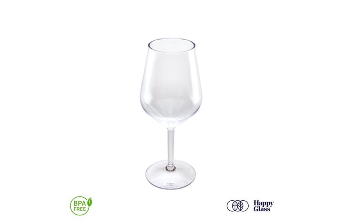 Happy Glass Lady Abigail Wijnglas - Set van 2 Kunststof Glazen 470ml