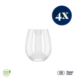 HappyGlass Tik Tucker Waterglas - Set van 4 Kunststof Glazen 400ml