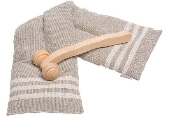 Emendo Tarwe nekkussen  14 x 50 cm - incl. massagerol