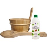 Emendo Sauna emmer, lepel en 500 ml Euca opgietmiddel  - Licht