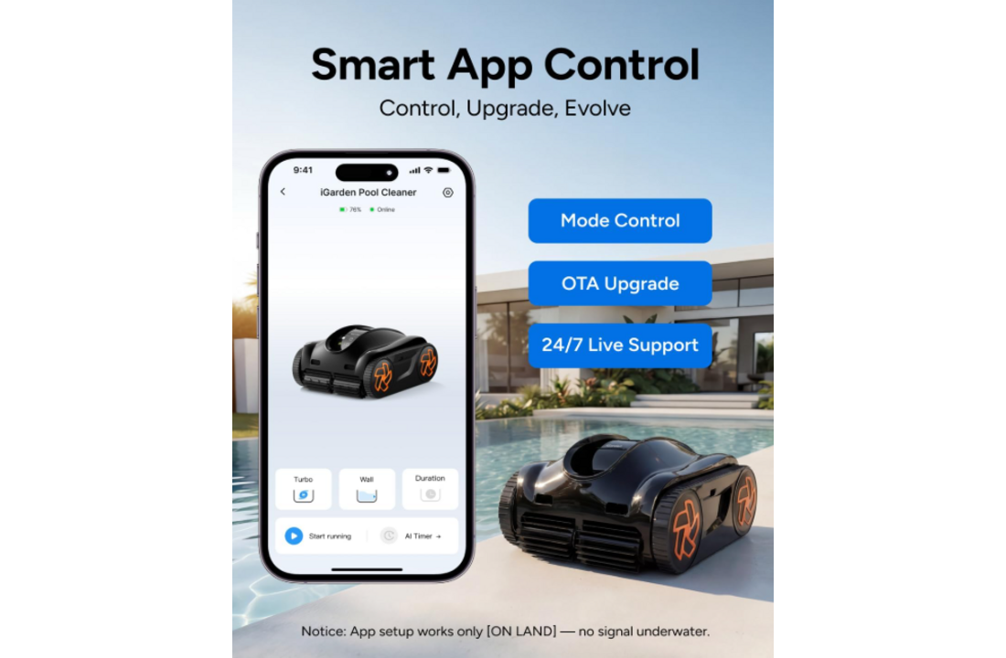 iGarden K Series - K70 / K40 zwembadrobot